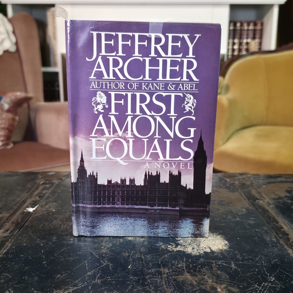 First Among Equals Jeffrey Archer Vintage HC Book Political Thriller BCE